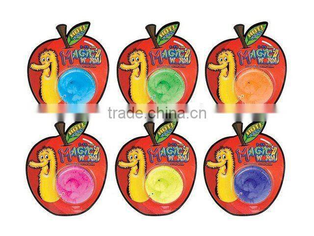 Magic twisty worm/plush magic worm/magic fuzzy worm