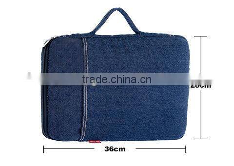 Denim Material Fashion Portable Laptop Bag