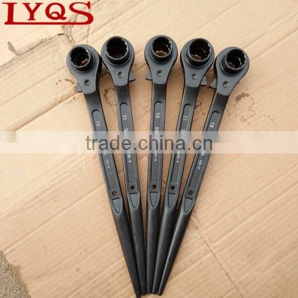 CRV head carbon steel handle ratchet podger wrench