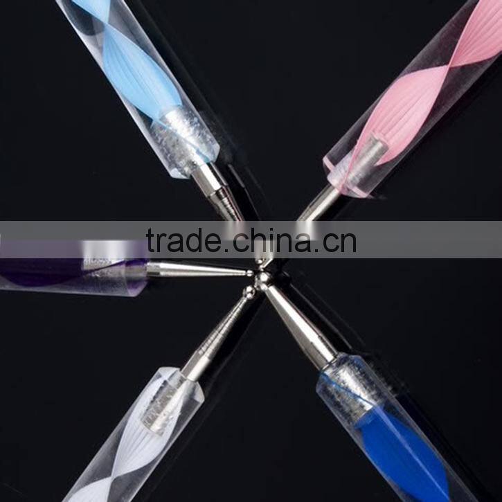 5 PCS 2-way Marbleizing Nail Art Tools Dotting Painting Pen