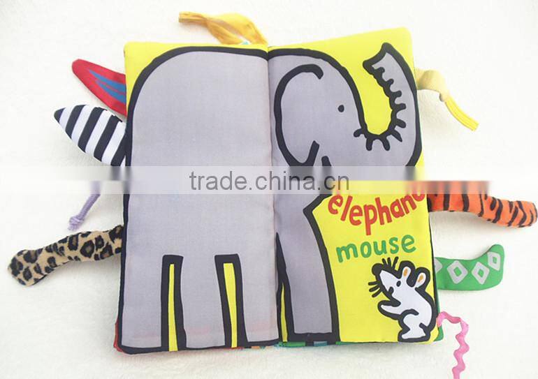 Kid Educational Jungle Cloth Book Baby Intelligence Early Developmental Learning To TW