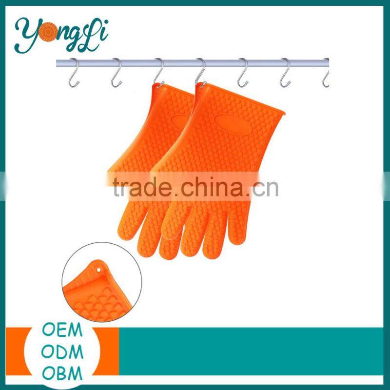 185g Kitchen Accessory Hand Gloves BBQ Silicone Glove Heat Resist Silicon Glove