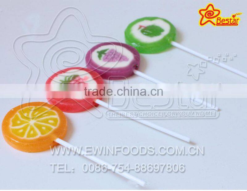Flat Handmade Fruit Lollipop