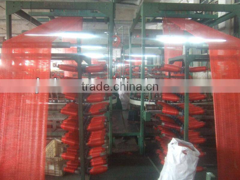 45*75cm orange red color mesh bag for vegetables fruits