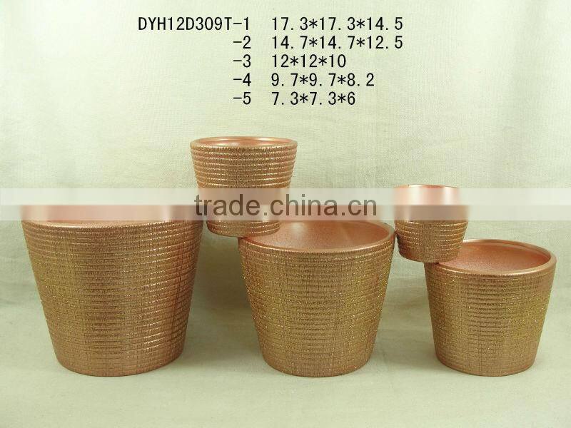 hot sell various shapes ceramic flower pots