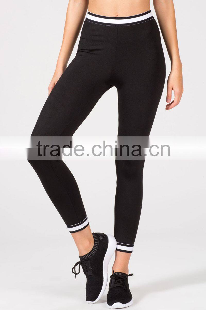 Wholesale bulk fitness sports wear yoya pants contrast leggings for women