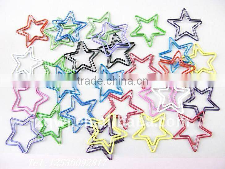 Cute shape colorful paper clip in PP box for promotion