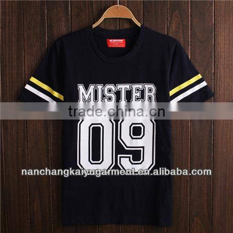 European and American Men's Sports Digital Printing O-Neck Baseball T-shirt