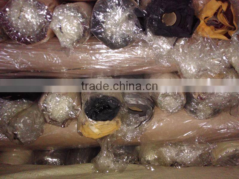 B Grade Pvc Artificial Leather Stocklot for Shoes and Bags