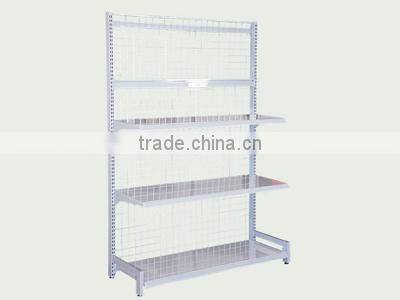 A Amazing slatwall display wooden corner shelf supermarket shelf