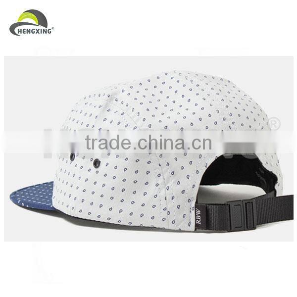 Plain Flat Brim Custom-Made 5 Panels Cap