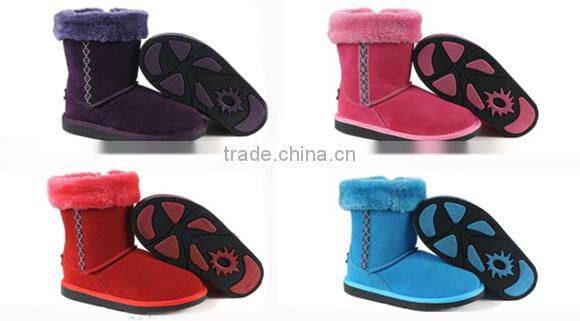 suede leather boot in stock wholesale kids boots and women boots