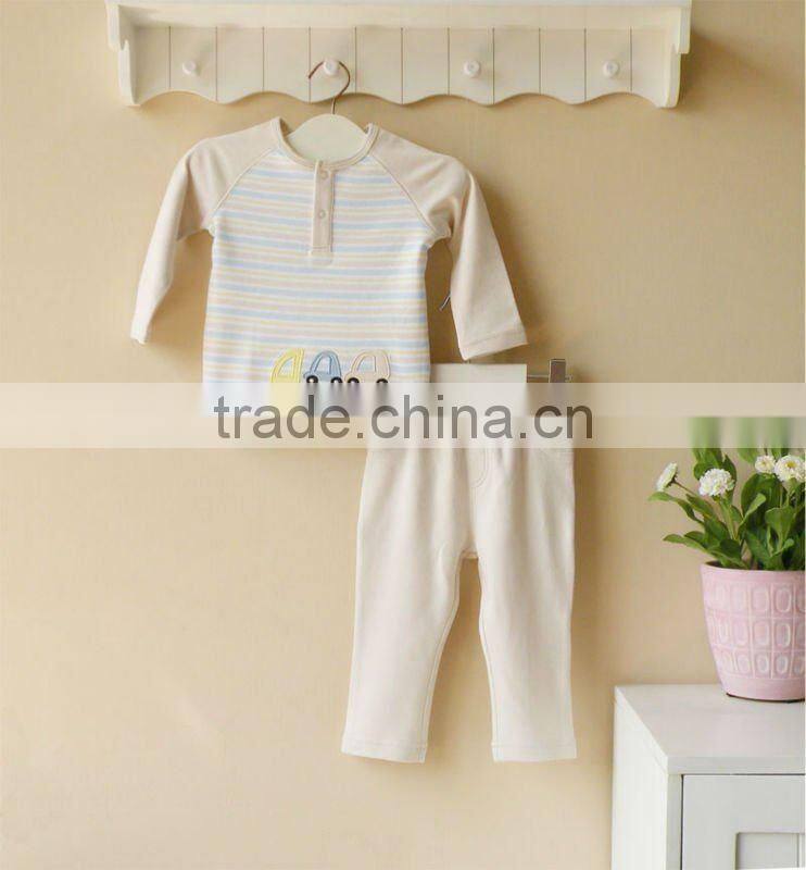 mom and bab 2012 Autumn baby wear 100% cotton top pants set