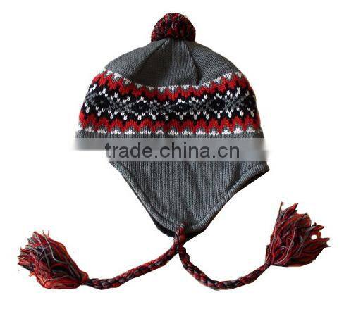 lovely fashion & popular knitted winter 100%acrylic baby hats