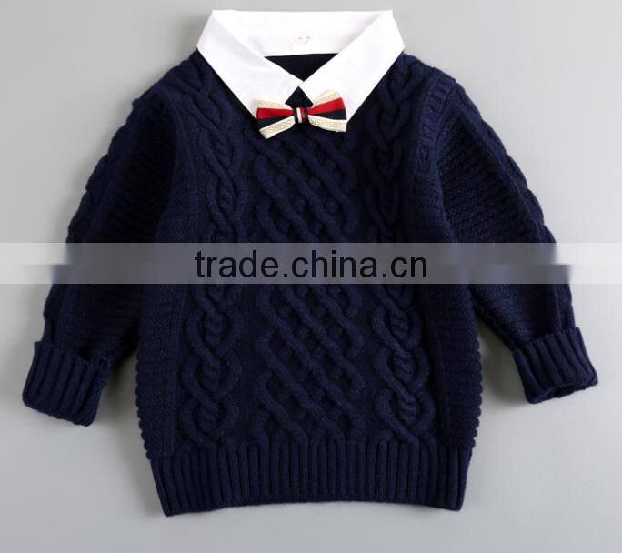 Latest new design baby boy cashmere knitted sweater