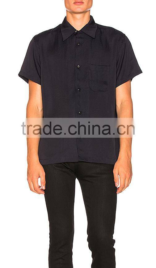 China Unique Design Men Casual Back Screen Printing Shirts