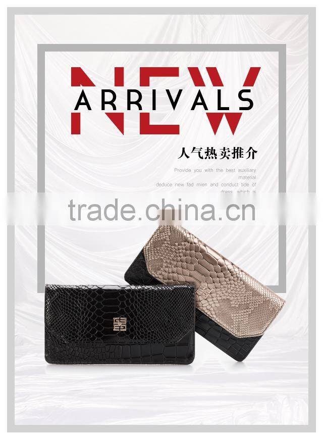 Top Sale Genuine Leather Women Wallets Lady Purse Long Wallet Credit Card Holder