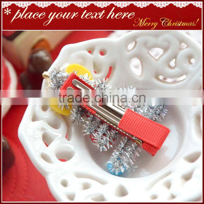 Wholesale alibaba Christmas tree hair accessories hair clips
