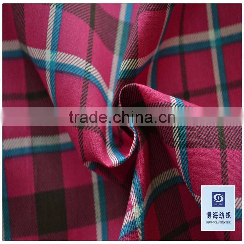 Scotland wind 100% cotton canvas fabric yarn dyed shirting fabric