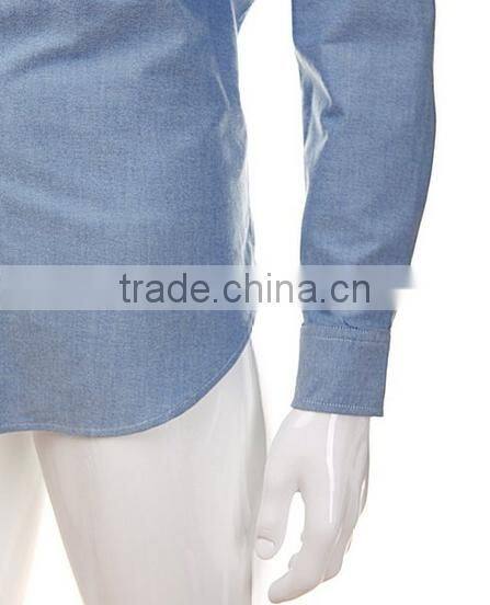 Single pocket Mens dress shirt casual shirt Latest design man shirt