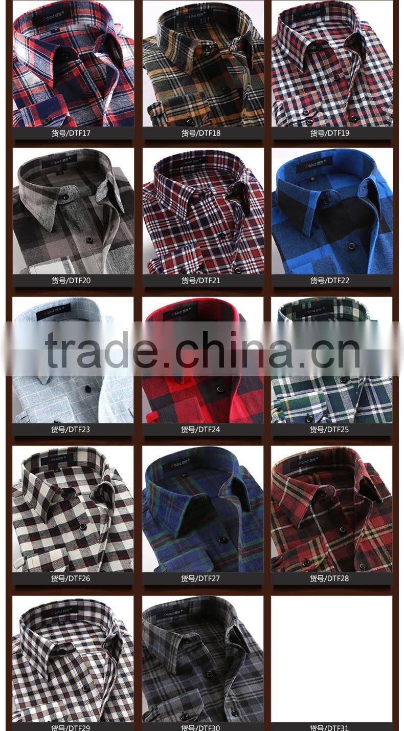 wholesale custom plaid flannel shirt for men