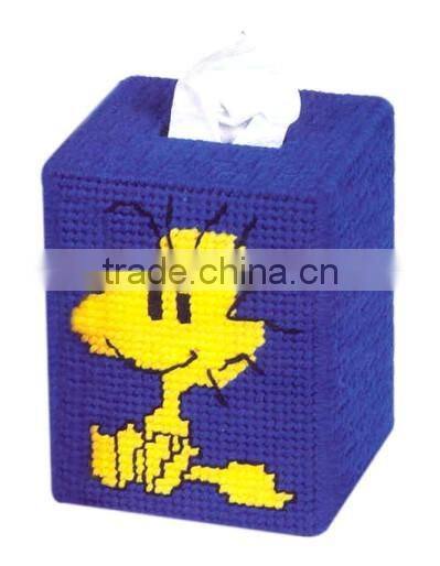 DIY goods,3D Cross stitch Embroidery.beautiful.Tissue Box-002-01