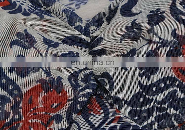 2015 Flower Printed Sleeveless Ladies Bra and Panty Sets Camisole