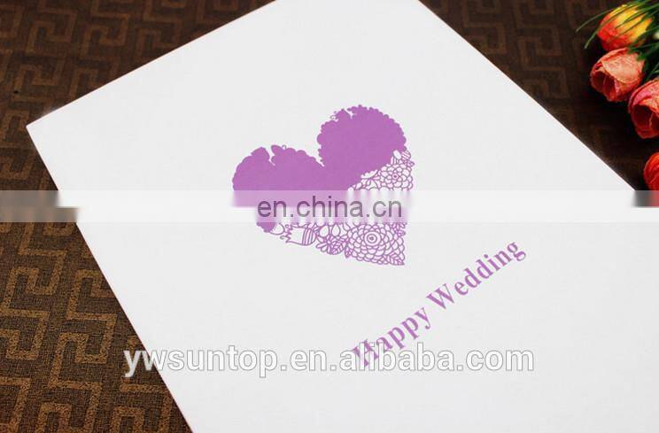 Heart Shaped fingerprint Romantic wedding guest book cheap wholesale
