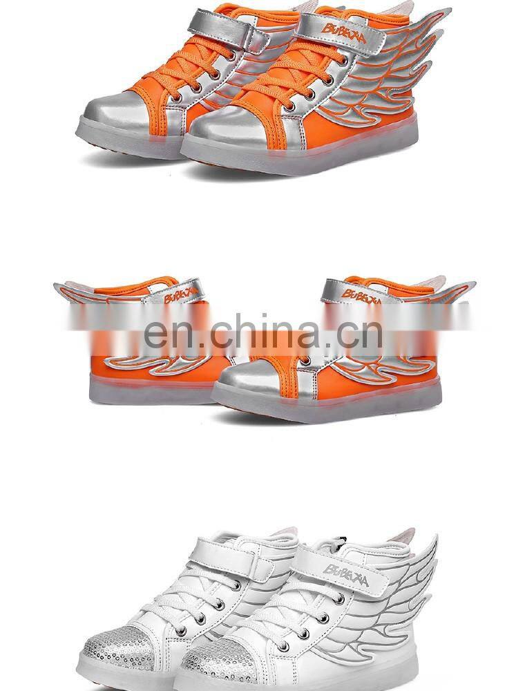 Wholesale hot Led light up kids shoes Children kids led shoes USB rechargeable LED luminous light shoes sneakers for kids