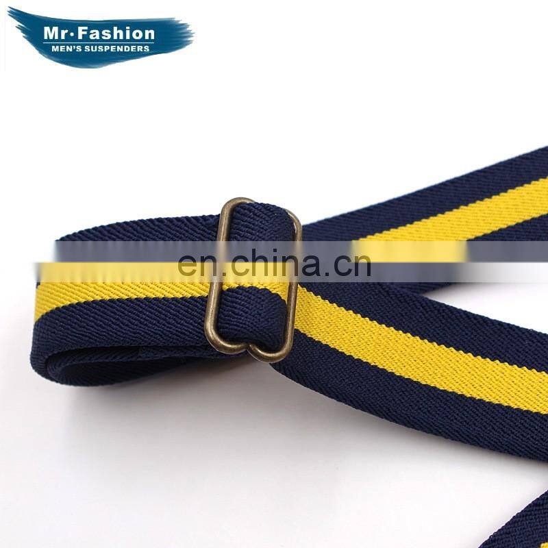 Very strong quality real leather men's braces suspenders fashion suspenders