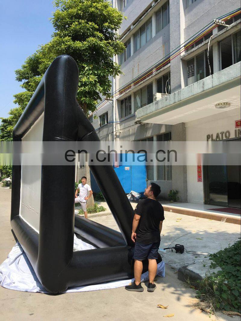 30ft outdoor big inflatable movie screen used outdoor projection advertising TV screen for sale