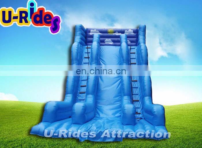 sky blue super high Inflatable slide for pool