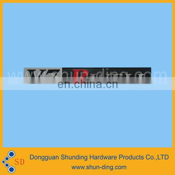 High quality etching and fill color alluminum nameplate