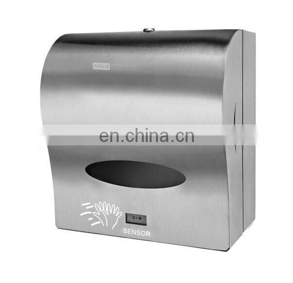 Bathroom Sanitary Stainless Steel Toilet Wall Mounted Auto Paper Towel Dispenser