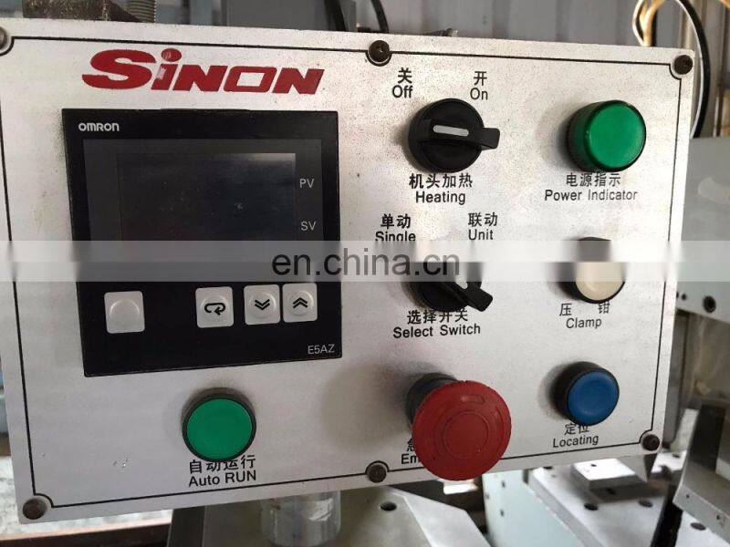 upvc window double head welding machines for production of pvc windows