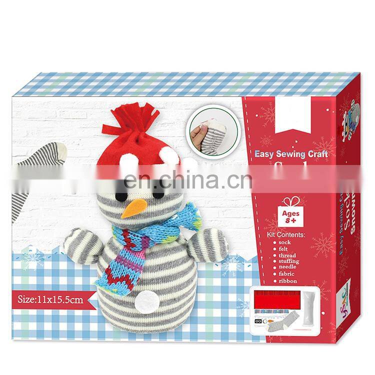 Handmade sew  kit educational diy Toy Christmas  Ornaments For Kids