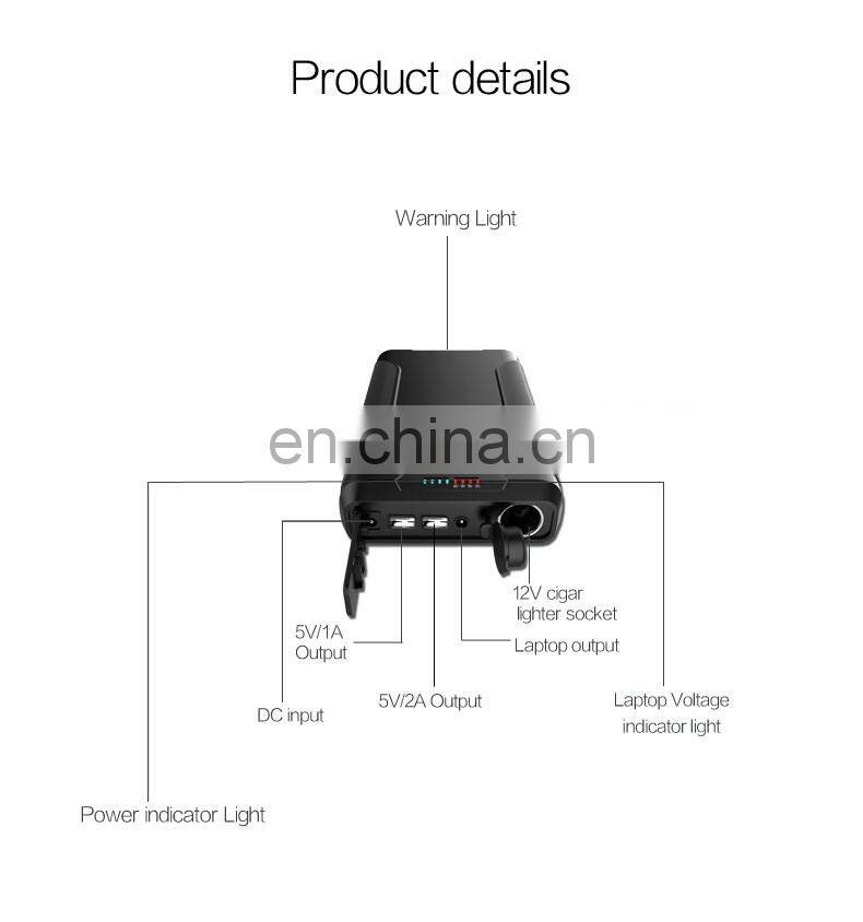 Outdoor DUAL USB Fast Charging 72000mAh Portable Laptop Charger Multi-Function Protections Power Bank