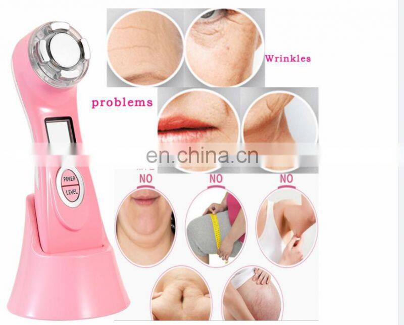 Multifunction Color Photon RF Vibration EMS Massage Cleaning Instrument Electronic Beauty Instrument