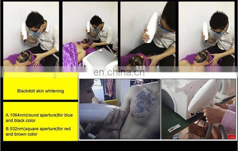 Portable 1064nm 532nm Nd Yag Laser Machine For Tattoo Removal /Eyebrow Removal