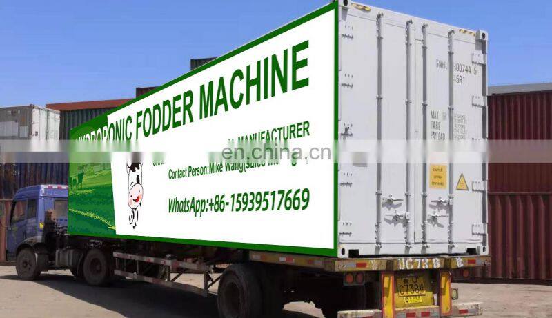 factory price professional automatic 1000kg/day green barley grass hydroponic fodder machine/hydroponic fodder container