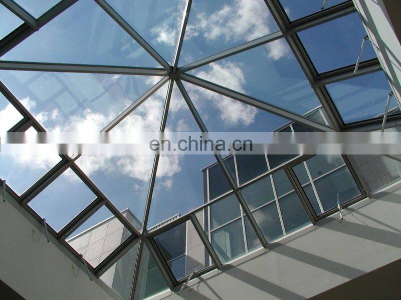 Competitive price high security 12.76mm skylight tempered laminated glass roof panels