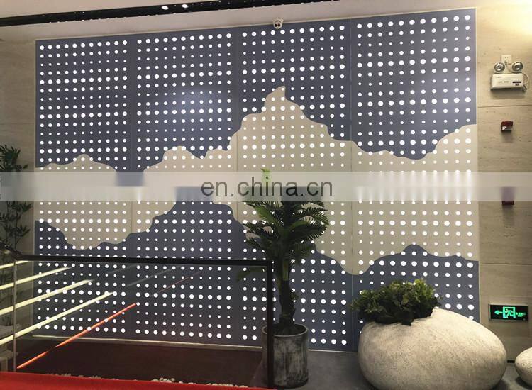 3D Metal Cladding Panel Perforated Aluminum Facade For Decoration