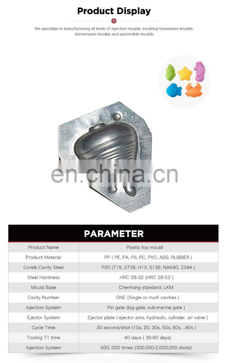 Custom cnc custom beach plastic toy car production injection mould