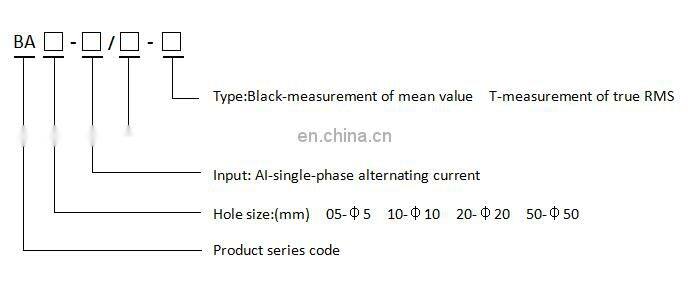 DC Leakage current sensor BA50L-AI/V Input 0-1A Leakage current output dc0-5V