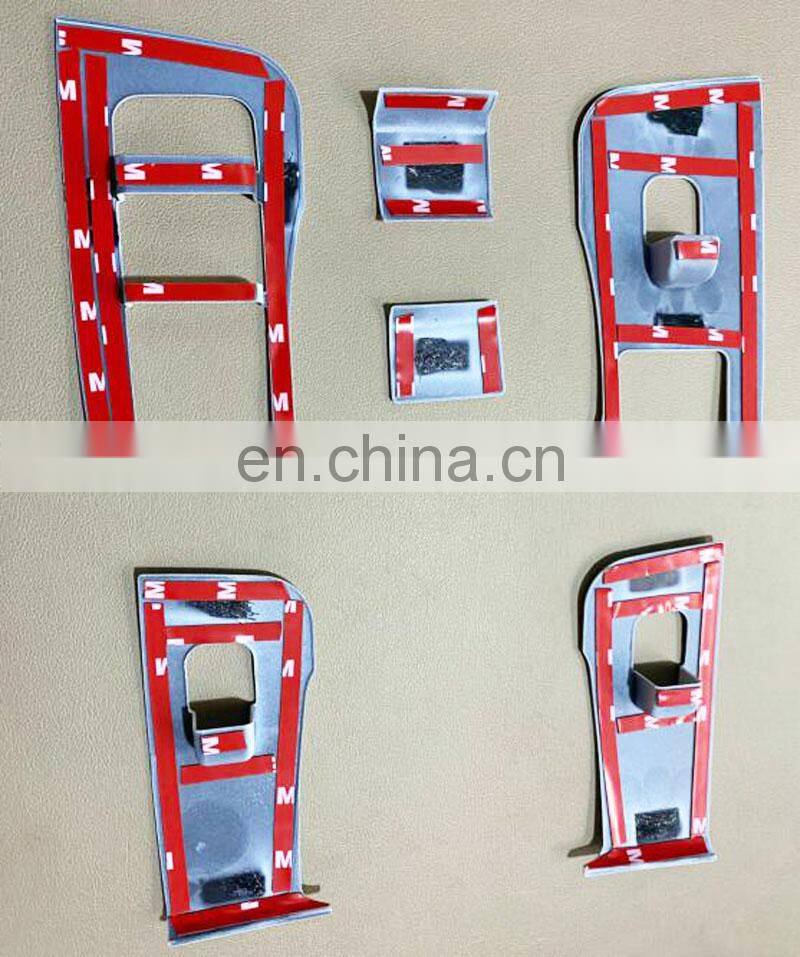 For Tesla Model3 Interior Door Armrest Panel Window Lift Switch Panel Frame Trim  Buttons Cover Decoration Frame Accessories