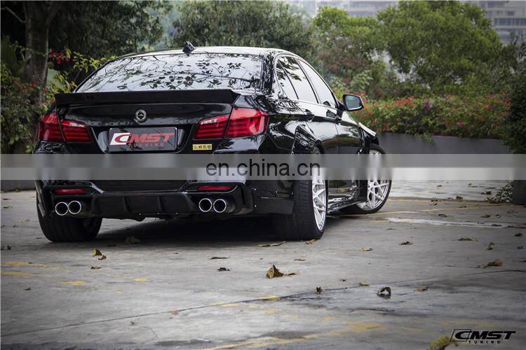 Widebody kit for BMW 5 series F10 F18 CMST style front bumper rear bumper wide flare side skirts trunk spoiler fenders facelift