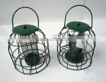 large window Metal hanging round Bird feeder