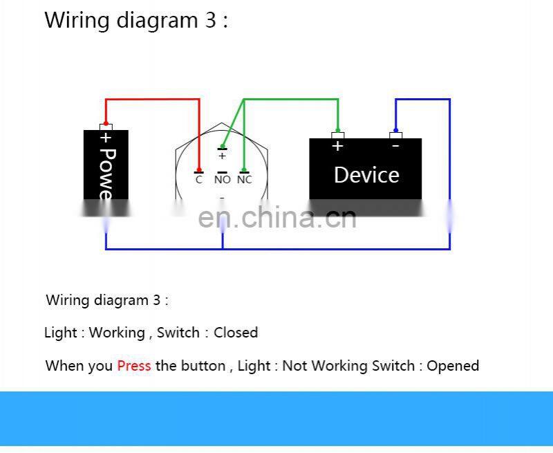 16mm  Customized Waterproof Car Styling LED Metal Car Switch Metal Pushb Button Switch Custom-made