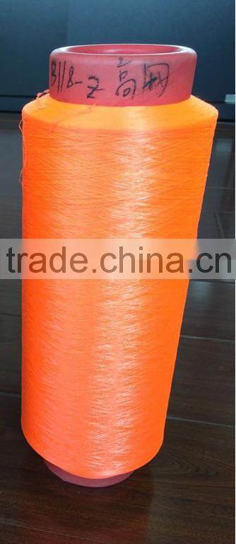 450denier pure polyester dope dyed HIM filament yarn