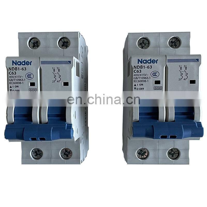 5G telecom base station circuit breaker NDB1-63-C63A 2P Nader